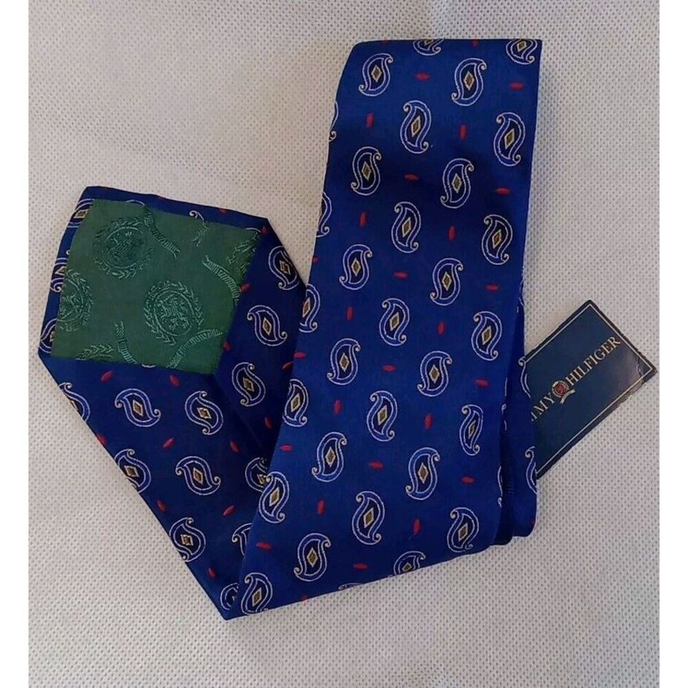 tommy hilfiger Men Silk Blue Iridescent Neats USA Tie